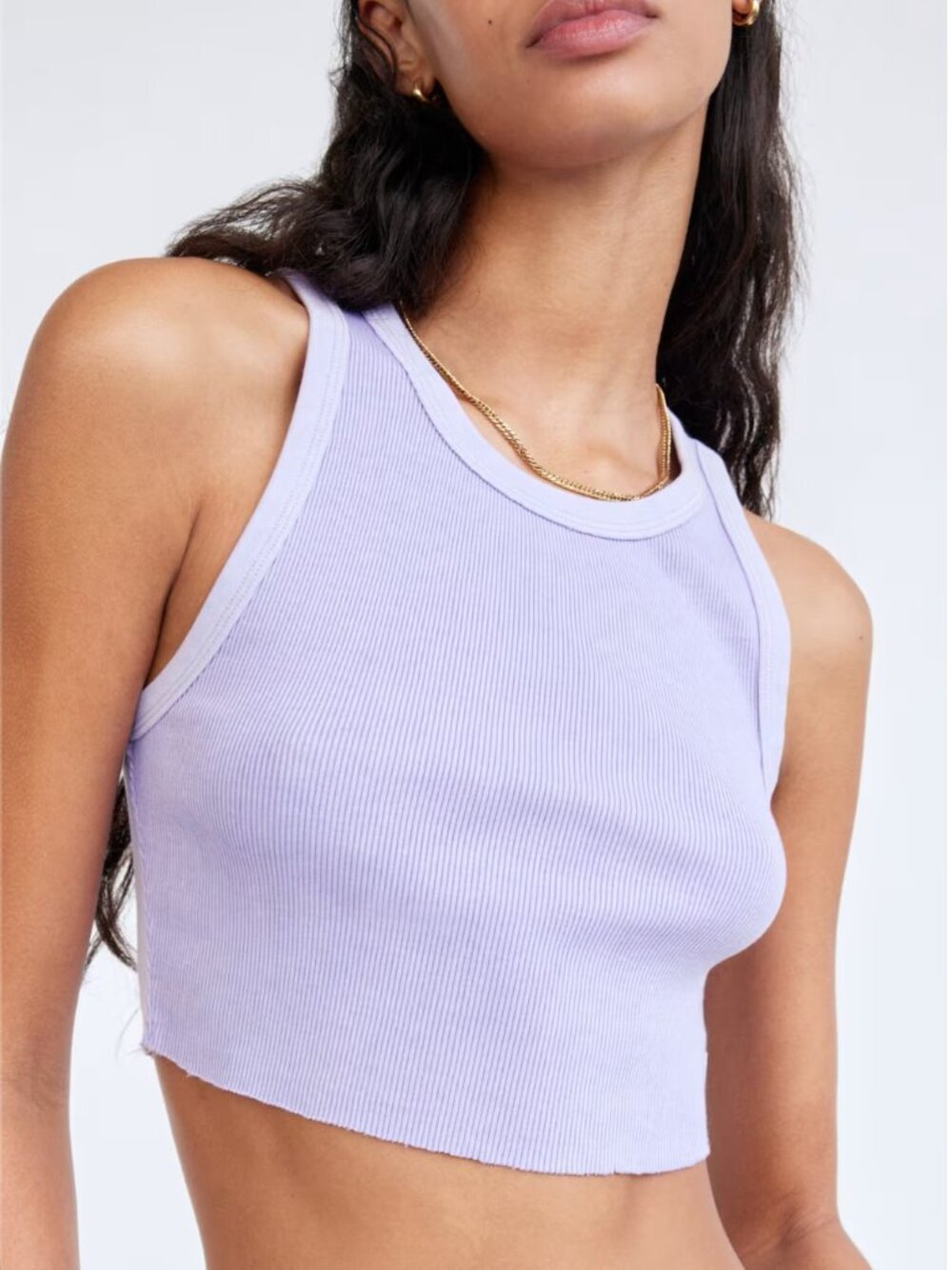 Aritzia Ribbed Cropped Racer Tank (TNA) - Picture 7 of 8